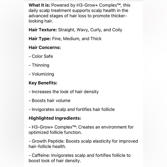 NIB 3% Stem Cell Peptide Hair and Scalp Treatment by Act&Acre - Picture 4 of 6